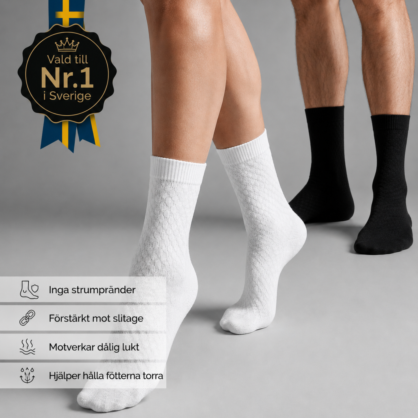 Airfoot bambustrumpor 5 pack